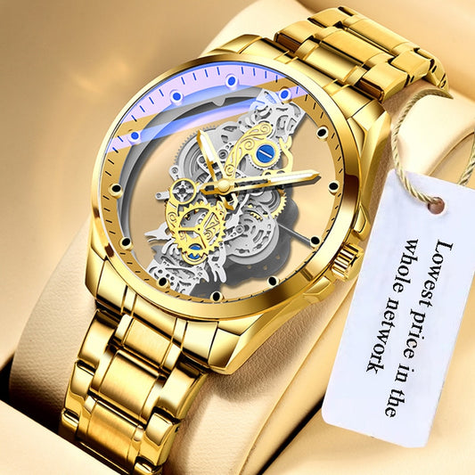 2023 New Men's Watch Skeleton Vintage Style Luxury Watch